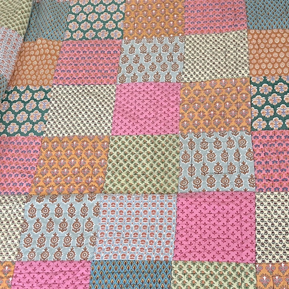 Land of Nod Patchwork Quilt - Queen Size